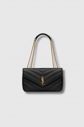 Sac Loulou medium logo doré