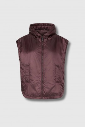 Bordeaux Camel Lux Cambra sleeveless jacket