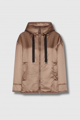 Cleo Camel Lux hooded jacket