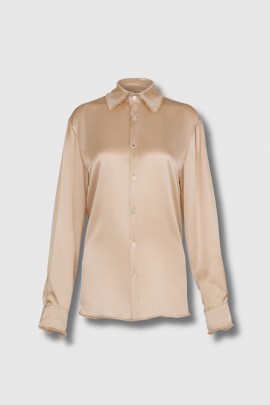 Luana Muda Beige Silk Shirt