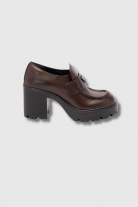 Mocassins Stride Flow en cuir marron 
