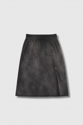 Black jersey skirt