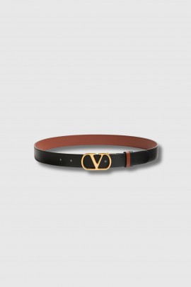 Reversible brown and black belt
