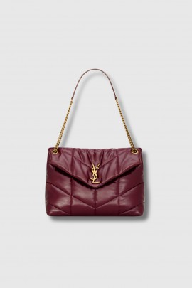 Sac Puffer medium bordeaux