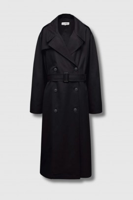 Trench long noir 