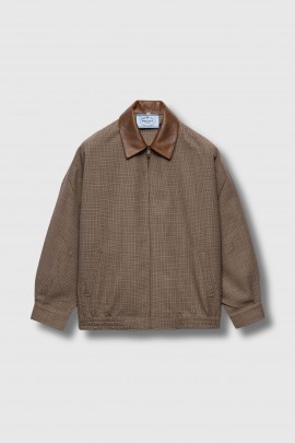 Tobacco houndstooth jacket