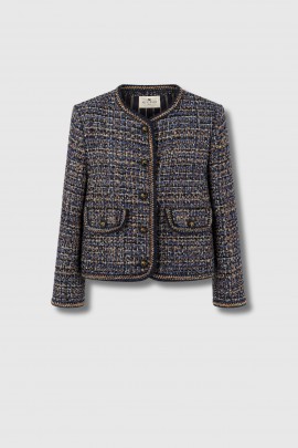 Blue tweed jacket