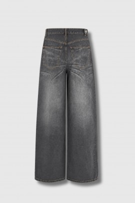 Black flared cuff jeans