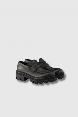 Mocassins Basalt en cuir noir 
