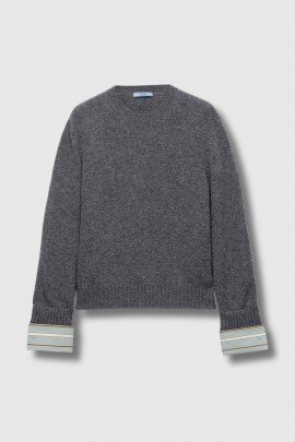 Pull en cachemire manches détachables
