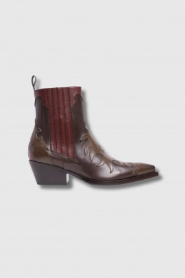Boots santiag bicolore