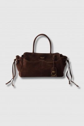 Brown suede Carry bag