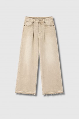 Jeans Damon Pleated Jean beige 