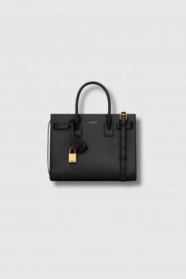 Sac de Jour baby en cuir noir