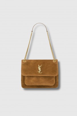 Sac Niki médium en daim camel 