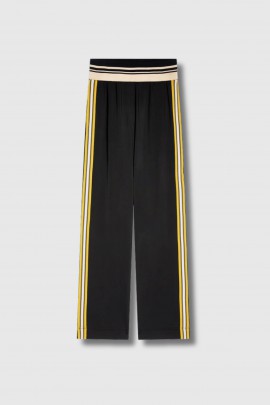 Pantalon Huchisa de tracksuit en jersey noir 