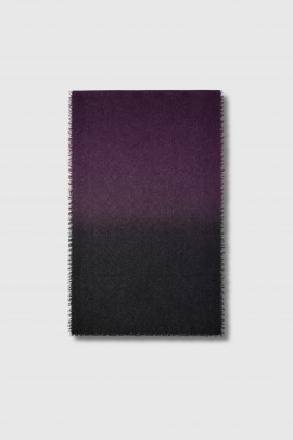 Pablys Tricolor Shawl in Mauve, Camel, and Brown