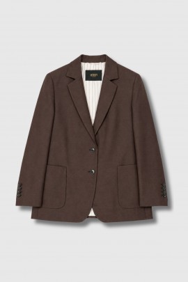 Oversized brown blazer