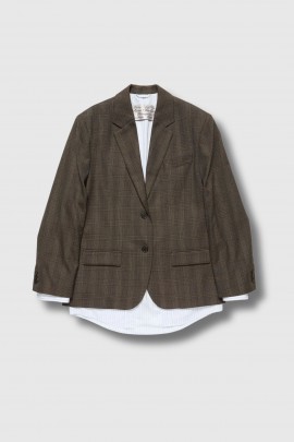 Blazer Julago carreaux marron