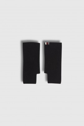 Black cashmere fingerless gloves