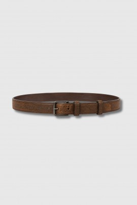 Vintage Leather Belt Dark Brown