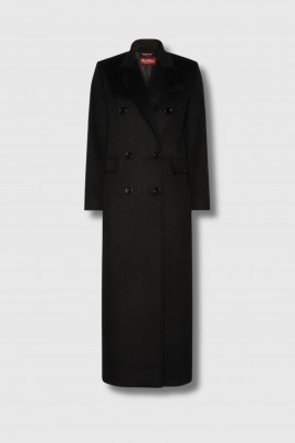 Black maxi coat