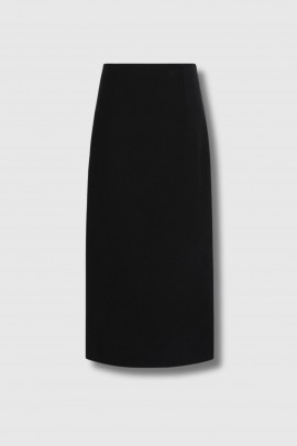 Jupe crayon en laine stretch