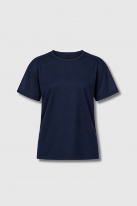 T-shirt en jersey de coton marine