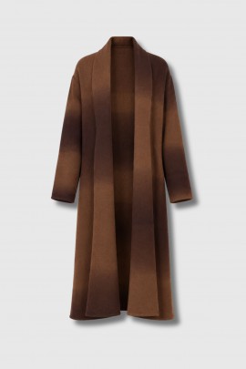Long cardigan camel ombré