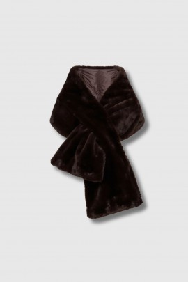 Echarpe en Faux Fur marron