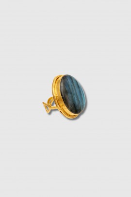 Bague Macaron Labradorite
