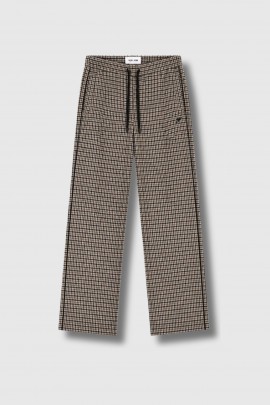 Pantalon Pieter pied de poule marron