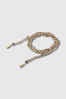 Collier N°182 marron/doré 