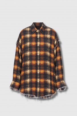 Chemise carreaux coutures brutes