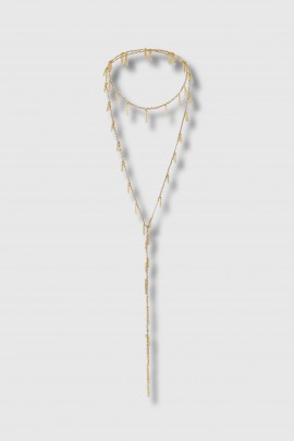 N°944 necklace in ruthenium gold