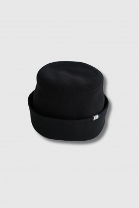 Chapeau en cachemire Brando noir