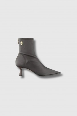 Lilith 02 Ankle Boots in Brown Stretch Nappa Leather