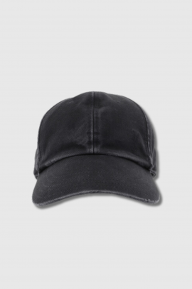 Casquette vintage en laine noir
