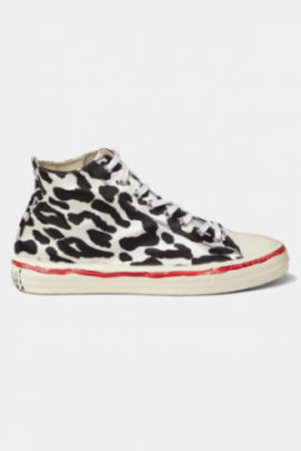 High top printed sneakers