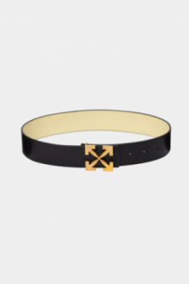 Ceinture Arrow en cuir noir