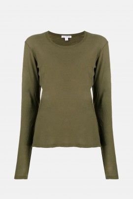 Long-sleeved cotton T-shirt